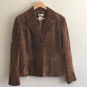 Coldwater Creek Suede Lined Leather Jacket 🌷